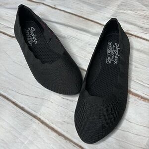 Skechers Cleo 2.0 Stretch Slip-on Flats Black Women’s Size 8.5